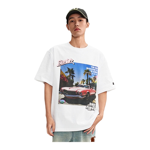 STARTER|T恤纯棉新款喷印印花圆领显瘦美式百搭宽松男女短袖上衣