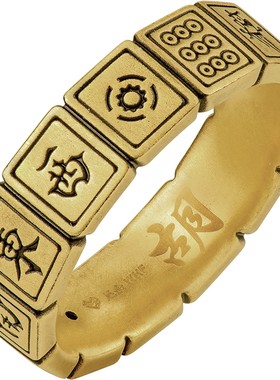 周大福独白麻将十三幺戒指黄金