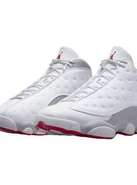 Air Jordan 13 AJ13白灰色男子运动休闲复古高帮篮球鞋414571-160