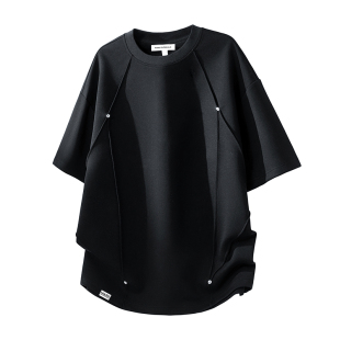 马克华菲美式潮流短袖男款2026新款夏季男士半袖黑色t恤衫上衣