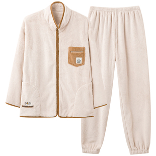 啄木鸟运动款睡衣女士冬季珊瑚绒长袖家居服春秋天加厚法兰绒套装