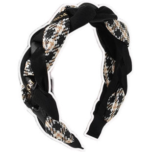 复古麻花辫子发箍女款2023年新款气质高颅顶头箍网红宽边压发发卡