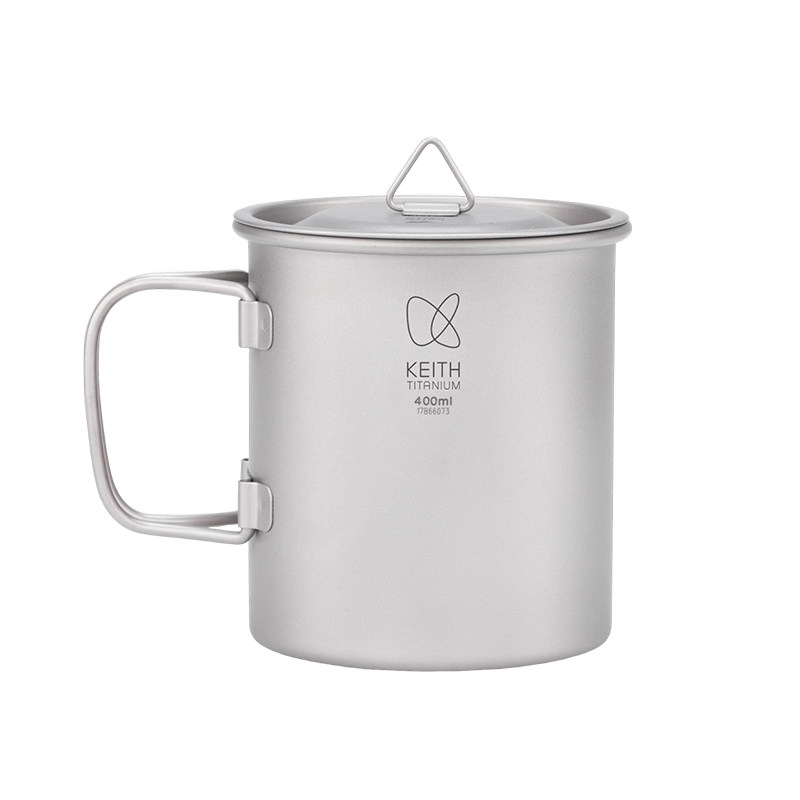Keith铠斯钛水杯户外钛杯