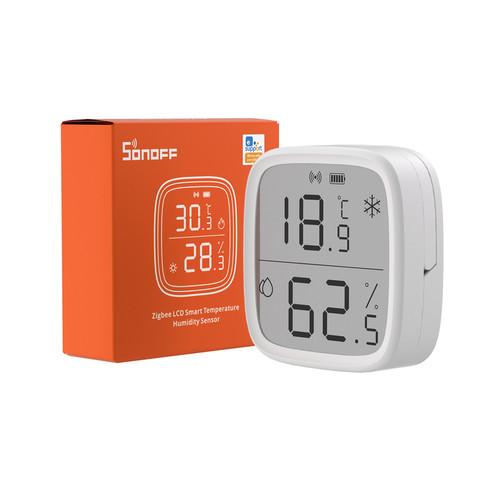 SONOFF SNZB-02D Zigbee液晶智能温湿度传感器带LCD屏实时监测