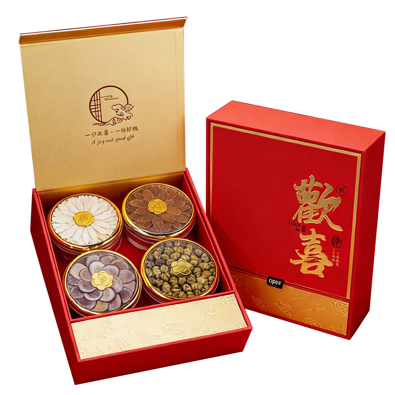 西洋参四拼礼盒滋补品送长辈礼物