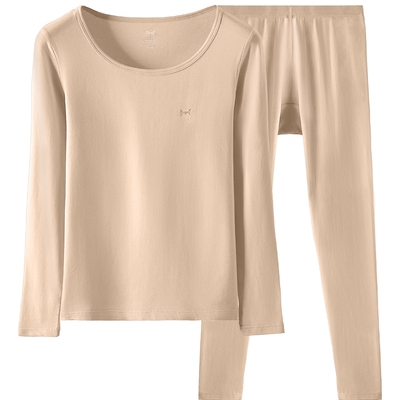 猫人莫代尔加厚磨毛保暖内衣