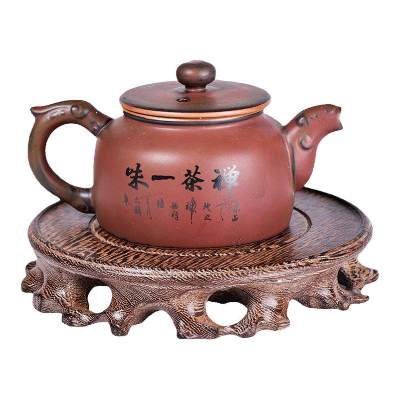 实木隔热底座紫砂茶壶摆件座壶托