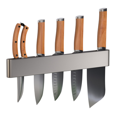 恒晨免打孔不锈钢刀架菜刀收纳架