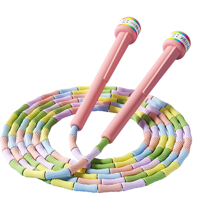 特步竹节跳绳儿童幼儿园初学专用