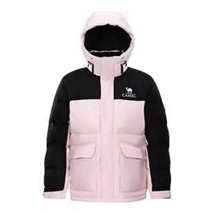 骆驼女装面包羽绒服短款2025冬季新款防风保暖加厚连帽羽绒外套