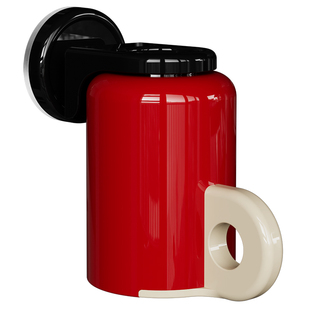 吸盘牙刷漱口杯置物架壁挂式免打孔单人磁吸刷牙杯电动牙刷挂架子