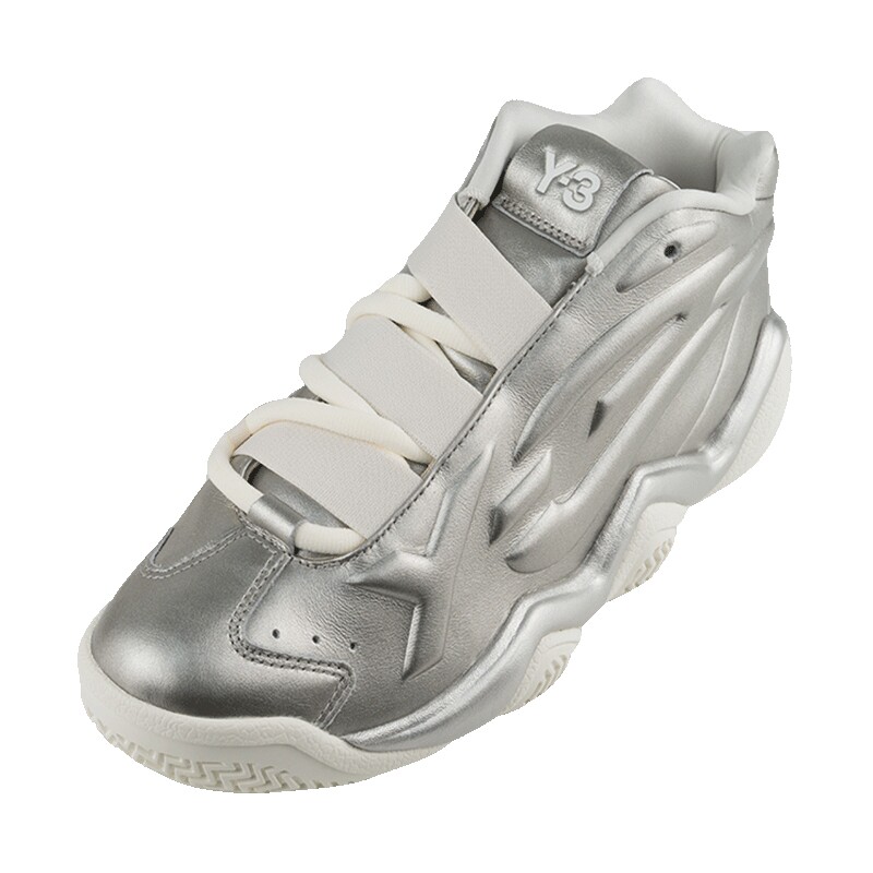 Y-3圆头系带厚底耐磨高帮运动鞋
