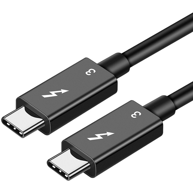 雷电3数据线连接40Gbps高速传输8K视频雷电5/USB4全功能Thunderbolt3双typec适用华为苹果15电脑接显卡显示器