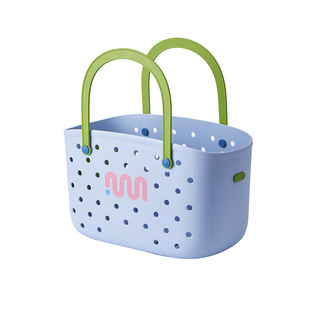 浴筐洗澡篮子手提浴室洗漱用品收纳筐高颜值长方形学生宿舍洗浴篮