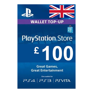 PlayStation Network Gift Card 100GBP英国PSN数字充值卡PS5/PS4