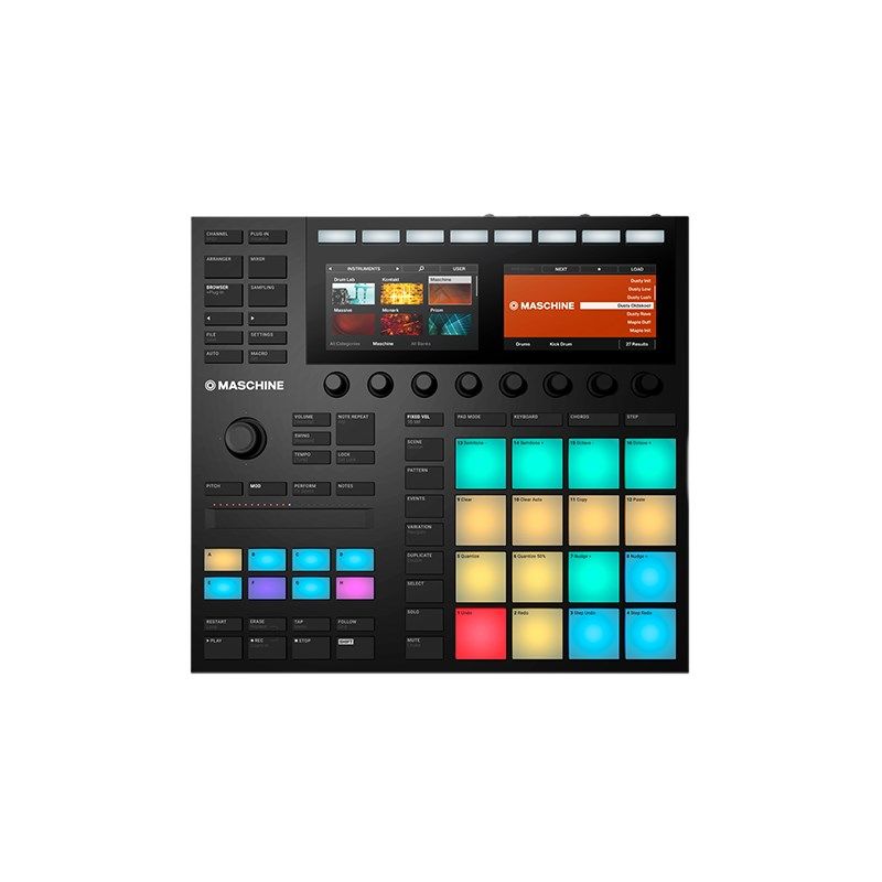 音频圈优选 NI Maschine Mikro MK3 电音初学打击垫鼓机 音源教程