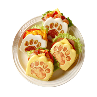 虎扒包儿童早餐半成品加热即食速食包子馒头食物蒸品营养学生熊掌