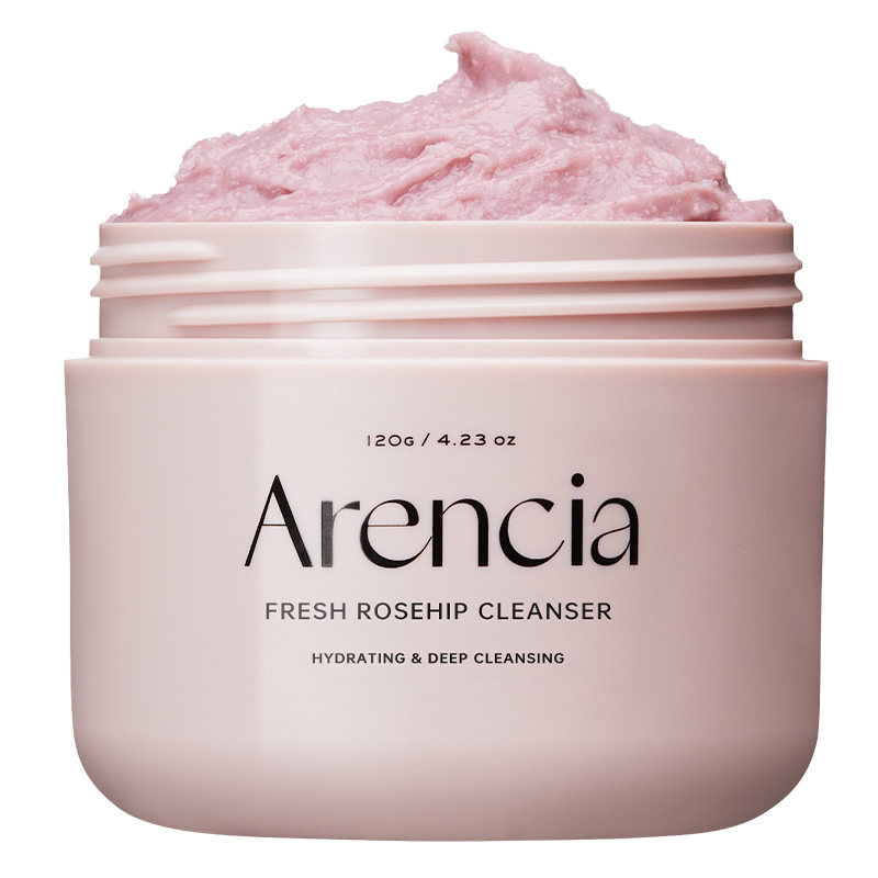 Arencia鲜萃玫瑰果洁面膏敏感肌洗面奶韩国Olive Young年糕洁面