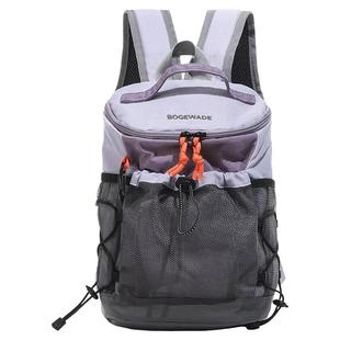 户外徒步登山包轻便高级感撞色双肩包出游旅行小背包学生小型书包