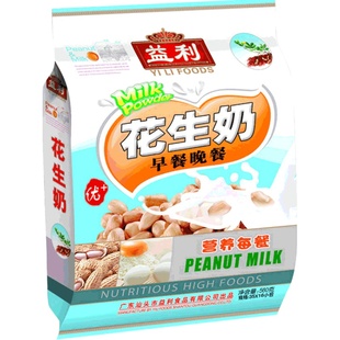 益利花生奶560g早餐晚餐即冲即饮即食营养早餐冲饮营养16独立小包