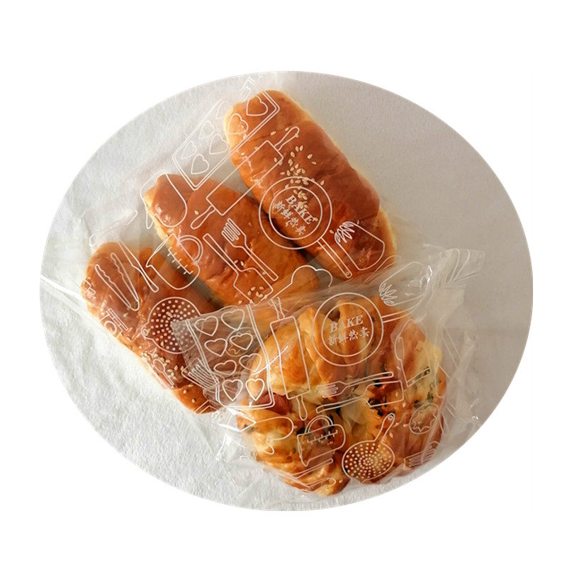 烘焙面包袋新鲜热卖透明胶条饼干