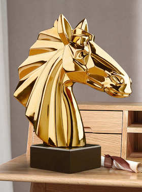 酒柜装饰品摆件电视柜新中式小摆设工艺品家居饰品马玄关客厅摆件