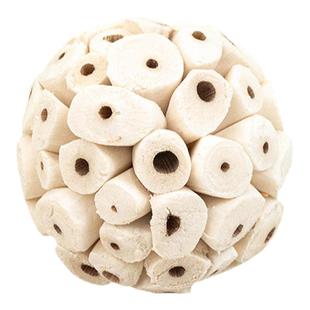 鹦鹉玩具天然通草球啃咬玩耍咀嚼发泄磨爪解闷自嗨玄风牡丹专用