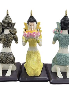 佛堂天女酥油灯座架仙女供灯家用