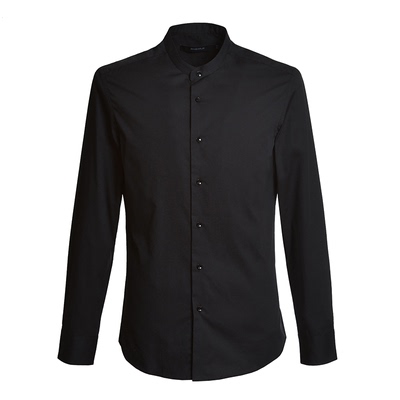 男士长袖衬衫元本提花商务休闲