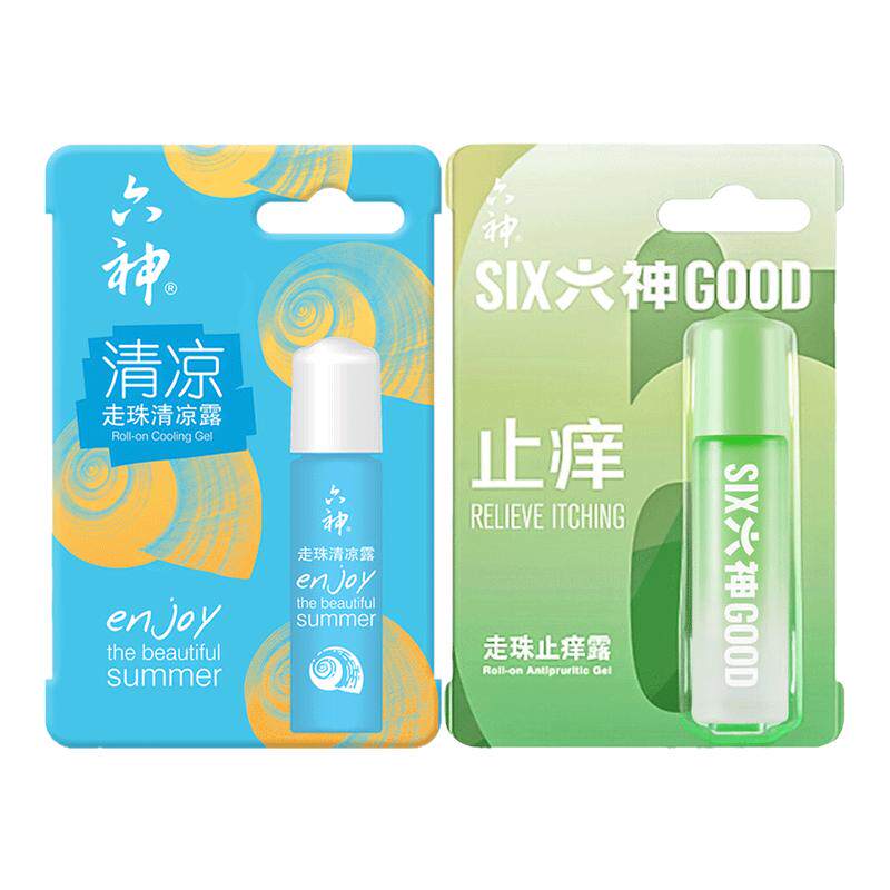 六神走珠滚珠舒缓止痒花露水清凉止痒露便携蚊不叮官方旗舰正品2