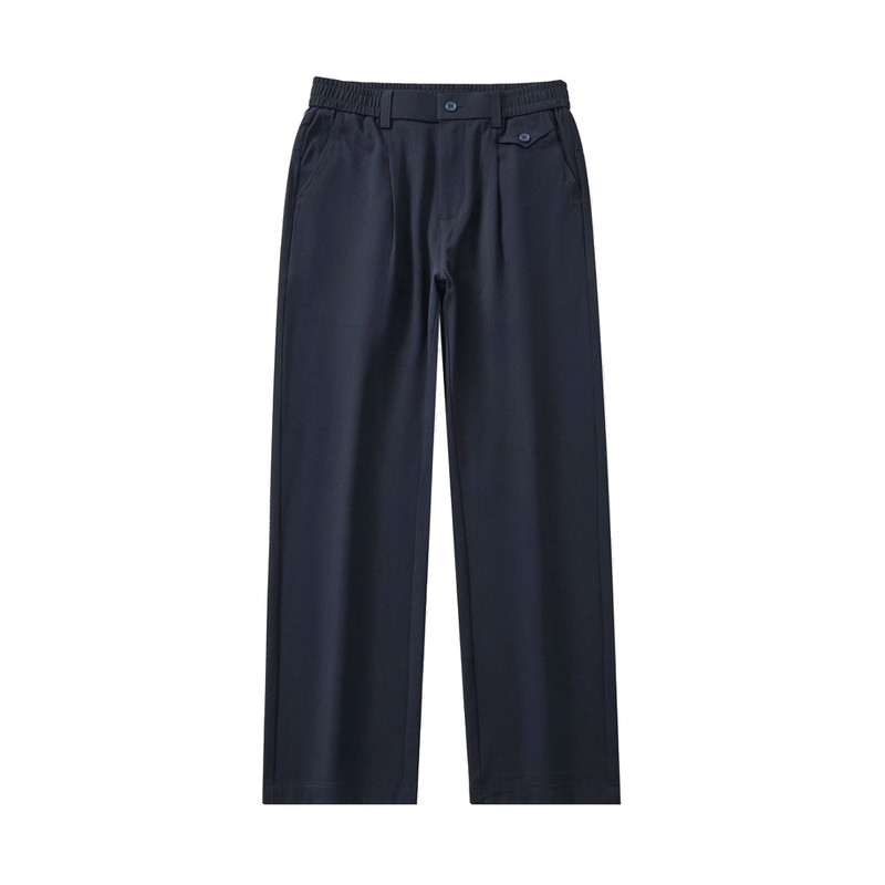 美式潮牌纯色春夏新款垂感男士休闲裤宽松直筒180克薄款百搭长裤