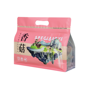 八边自封口香菇黑木耳土特产榛蘑秋木耳茶树菇包装袋干货袋自封袋