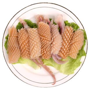 水发鱿鱼花 鱿鱼片 火箭鱿鱼 重庆火锅鱿鱼  真空食材200克