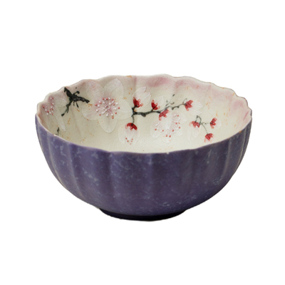 束刻粉彩手绘梅花差茶盏杯精致女士陶瓷主人杯个人专用杯功夫茶杯