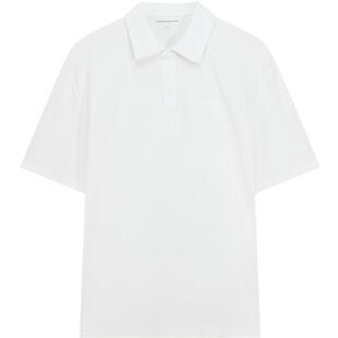 美特斯邦威t恤男女同款2026夏季新款复古休闲纯色情侣针织短袖恤