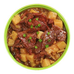 百家享园土豆牛肉料理包220g外卖速食食品半成品红烧牛肉饭批发