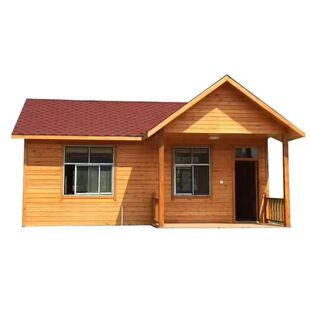 定制新款防腐木两层木屋房子别墅户外景区民宿移动实木木屋农家乐