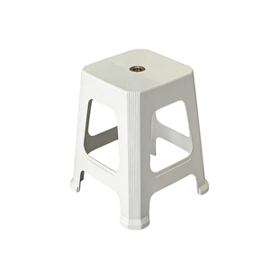 极简42厘米成人培训塑料凳加厚小吃摊叠放凳42CM熟胶学校耐用方凳