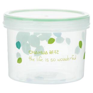 茶花塑料保鲜盒带盖水果五谷杂粮收纳盒加厚塑料冰箱储物盒密封罐