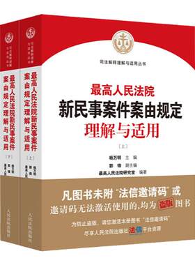 新民事案件案由规定理解与适用