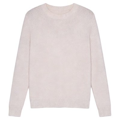 百家好美拉德100%羊毛圆领毛衣女