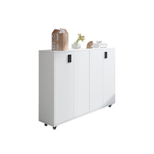 可移动带锁鞋柜家用门口楼道外带密码锁轮子鞋柜万向轮走廊电梯口