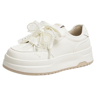 红蜻蜓厚底小白鞋女2025秋季新款女鞋休闲板鞋百搭增高鞋女生鞋子