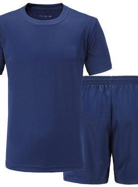 正品原厂蓝色体能服短袖体能训练服t恤速干男女户外运动跑步透气