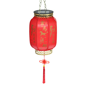 2026新款灯笼农村别墅大门口春节过年氛围阳台庭院节日太阳能灯笼