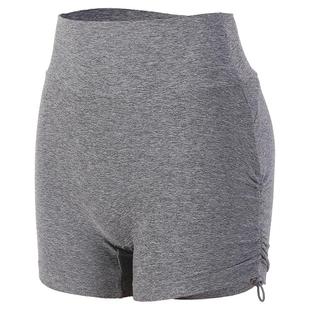 瑜伽短裤女夏季高级感马拉松跑步运动三分裤高腰收腹显瘦健身热裤