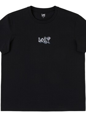 Lee26春夏新品索罗娜圆领3D图案Logo印花设计男轻薄防晒短袖T恤潮