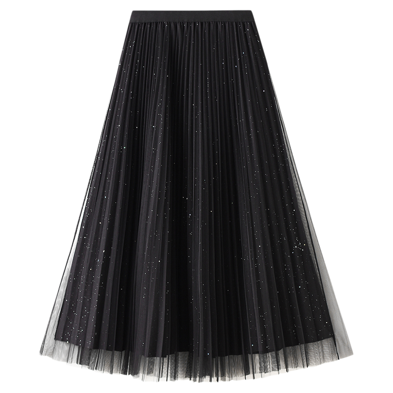 BenHou/本后9230百褶网纱裙