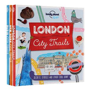 Lonely Planet City Trails 旅行圣经 LP 孤独星球 英文原版绘本纽约 巴黎 伦敦3册合售 London New York Paris