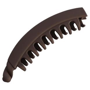 发量多妹子适用~韩国大号磨砂香蕉夹黑色竖夹后脑勺马尾发夹发饰